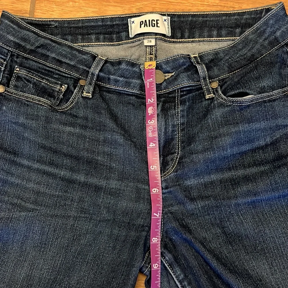 Paige Skinny Jeans Dark Blue 28 - Picture 9 of 10